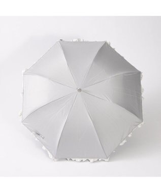 UNBILLION カシュネ cachenez / 【晴雨兼用】【日傘】 【UV カット率99.999.9％以上】PUバイカラーフリルトップレス折りたたみ傘 GY