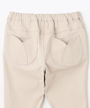 ANY KIDS フリル カプリ パンツ ベージュ