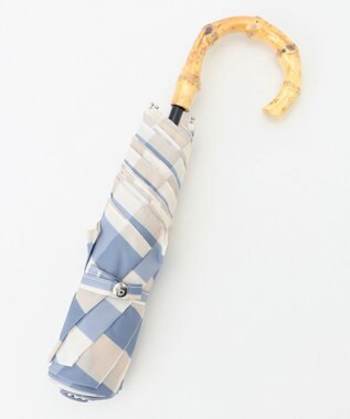 ANY 【晴雨兼用】ギンガムチェックパラソル サックス