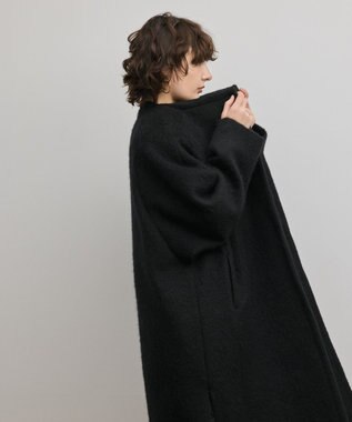 GRACE CONTINENTAL シャギードルマンコート ブラック