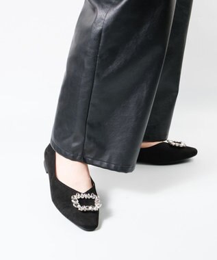 BONTRE 【MIONOTIS/ミオノティス】ビジューバックルパンプス/717B