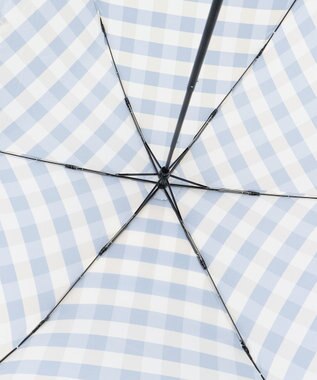 ANY 【晴雨兼用】ギンガムチェックパラソル サックス