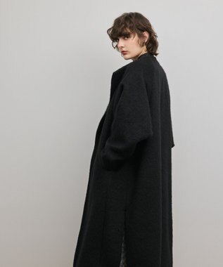 GRACE CONTINENTAL シャギードルマンコート ブラック