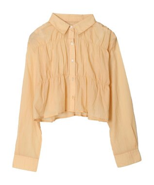 earth music&ecology シャーリングシャツ Pink Orange