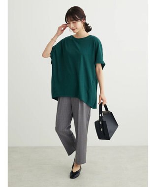 Green Parks きれいシルエットチェックパンツ Glen Check