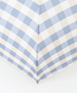 ANY 【晴雨兼用】ギンガムチェックパラソル サックス