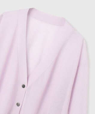GRACE CONTINENTAL シアージョーゼットカーディガン ラベンダー