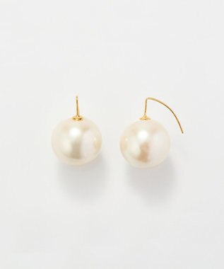 Phoebe 【セレモニーセット】クラスアップパールネックレス×ビッグパールフックピアスSET ホワイト