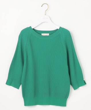 ANY SIS 【UVカット・洗える】コクーンスリーブ プルオーバー グリーン