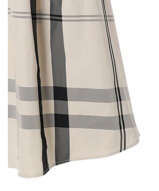 AMERICAN HOLIC チェックメモリーフレアスカート Check Ivory