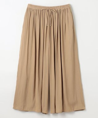 ANY 【ウエストゴム】リラックススカーチョ キャメル