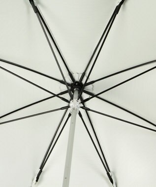 MOONBAT 【ランバン オン ブルー（LANVIN en Bleu）】晴雨兼用日傘 　長傘　ドビーフリル オフホワイト