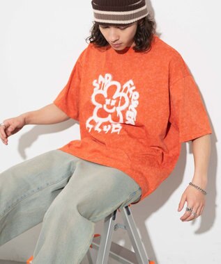 WEGO 【ユニセックス着用ITEM】スノーダイグラフィックT オレンジ