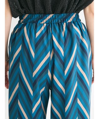 Green Parks イージー柄パンツⅢ Blue