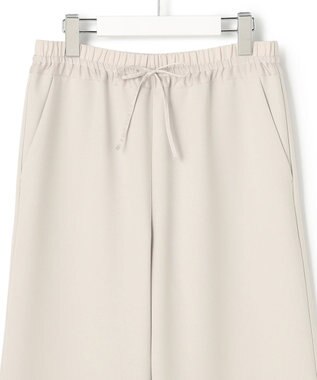 23区 L ストレッチダブルクロス ワイドパンツ ベージュ