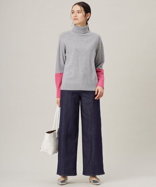 自由区 L 【洗える】ウスカルデニムバギー パンツ インディゴ