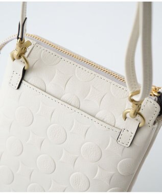 MIYABIYA 南蛮七宝 ソフトレザー ダブルポシェット アイボリー