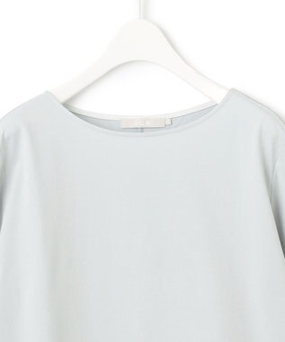 ICB 【接触冷感・UVケア・洗える】 コンフォートプレーティング クレセントスリーブカットソー アイスグレー系