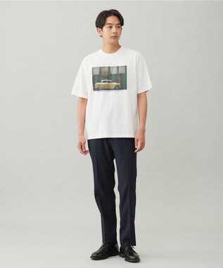 UNFILO MENS 【OCEANS 雑誌・web・YouTube 掲載】WOOL TOUCH 機能美パンツ スリム【東レ開発のウール見え高機能素材】 ネイビー