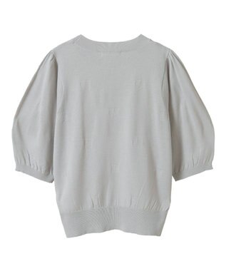 Green Parks ・ｓｗｉｎｇ　ｂｙ　ハート柄クルーニット Black