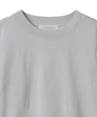 Green Parks ・ｓｗｉｎｇ　ｂｙ　ハート柄クルーニット Black