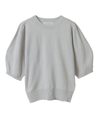 Green Parks ・ｓｗｉｎｇ　ｂｙ　ハート柄クルーニット Black