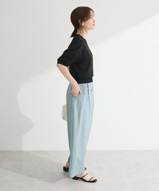 Green Parks ・ｓｗｉｎｇ　ｂｙ　ハート柄クルーニット Black