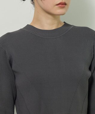 Green Parks ・ＥＬＥＮＣＡＲＥ　ＤＵＥ　ハイブリットハイネックニット Charcoal Gray