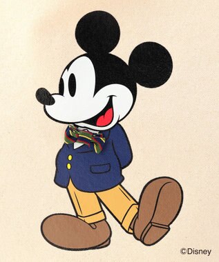 J.PRESS MEN 【DISNEY COLLECTION】【UNISEX】コットンキャンバス トートバック / ミッキーマウス ホワイト系