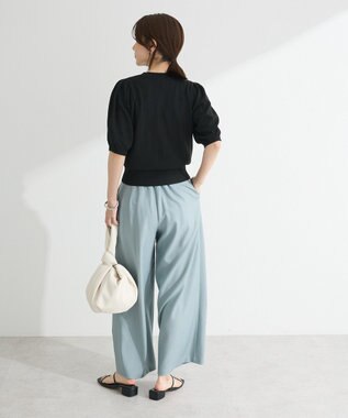 Green Parks ・ｓｗｉｎｇ　ｂｙ　ハート柄クルーニット Black