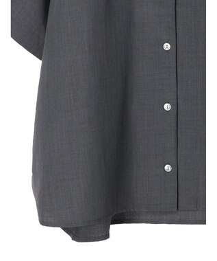 Green Parks 速乾開襟シャツ Charcoal Gray