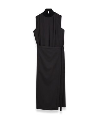 JOSEPH ジョゼフプリッセ　ラップスカートドレス Black