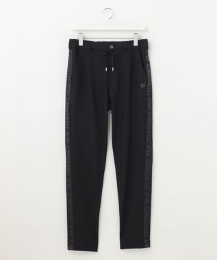 PW CIRCULUS 【MEN】【洗える/帯電防止/ストレッチ】ロゴ サイドライン パンツ ブラック系