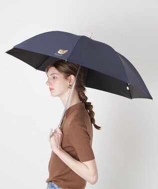 MOONBAT 【一級遮光/軽量】PAUL & JOE 晴雨兼用 日傘 長傘 ワンポイント ヌネット