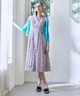 【LIBERTY社オリジナル素材】【洗える！】FLORAL STORY ドレス, ピンク系5, 0