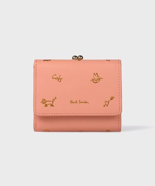 Paul Smith カラードゥードゥル ３つ折りがま口財布 ピンク