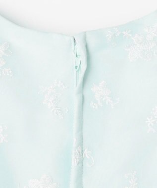 ANY KIDS 総刺繍 花柄ワンピース ミント