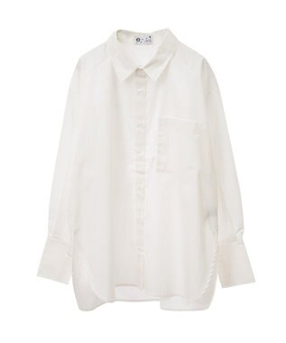 earth music&ecology ２ｗａｙマントスリーブシャツ Off White