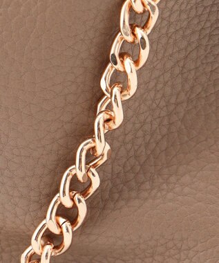 組曲 ギャザーワンショルダーハンドバッグ モカ系