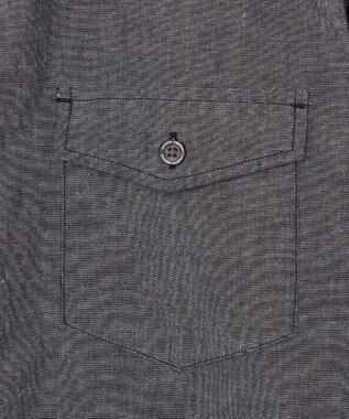 JOSEPH ABBOUD 【JOE COTTON使用】オーガニックコットンダンガリー シャツ ブラック系