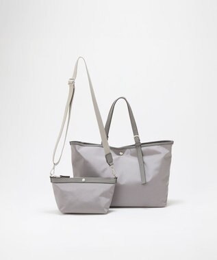 TOPKAPI 【Breath TOPKAPI】撥水 2way A4 トートバッグ / ミニポーチセット グレー