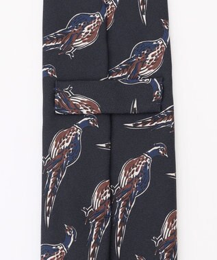 JOSEPH ABBOUD 【イタリア製・Holliday&Brown】バードプリント ネクタイ ネイビー系6