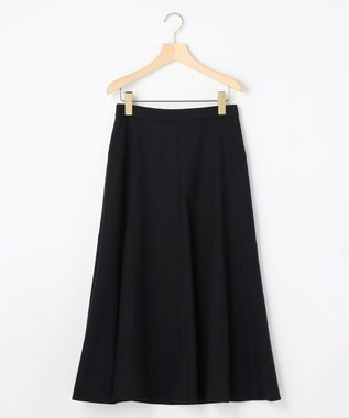 組曲 ツイル起毛フレア スカート ブラック系