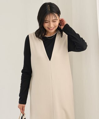 コットンカシミヤ クルーネックカットソー