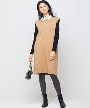 組曲 L 【WEB限定・2SET】ジャンスカツインセット ブラック×キャメル系