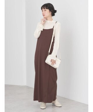 earth music&ecology ポンチＩラインキャミワンピース Brown