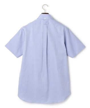J.PRESS MEN 【PREMIUM PLEATS / 形態安定】ピンオックス 半袖シャツ / B.D. ダルブルー系