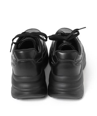 WEGO 厚底ラインスニーカー ブラック