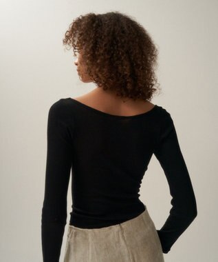 ATON COMPACT RIB | ロングスリーブＴシャツ BLACK