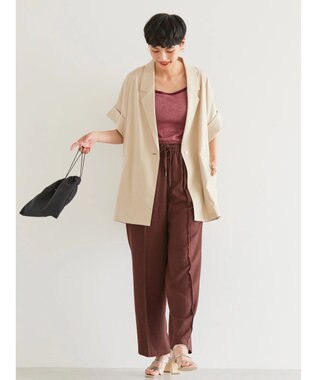 AMERICAN HOLIC リネンブレンドワイドイージーパンツ Brown